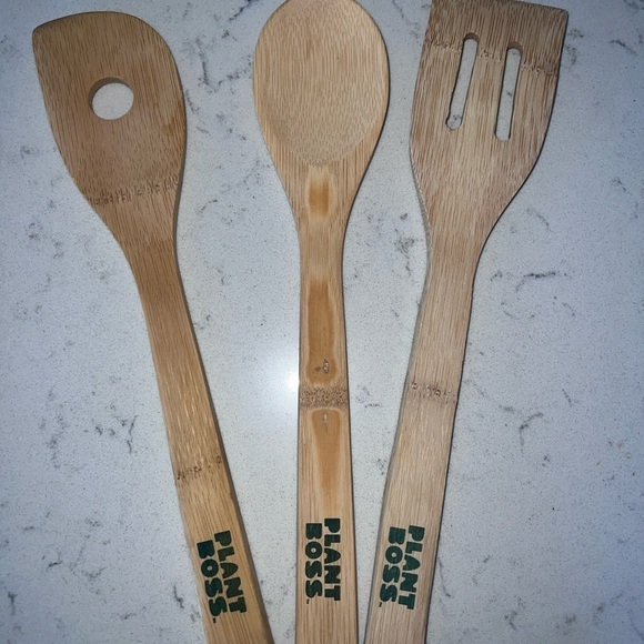 Plant Boss Wooden Cooking Utensil Set - Picture 1 of 4